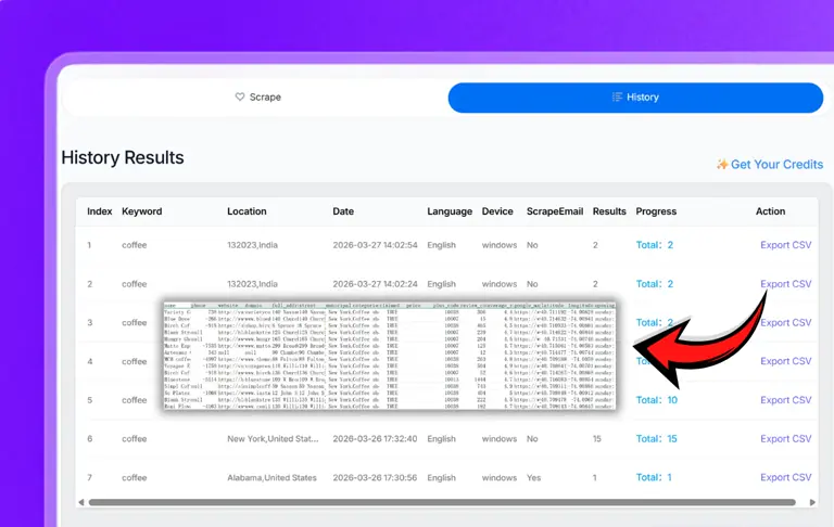 Export Your Results
